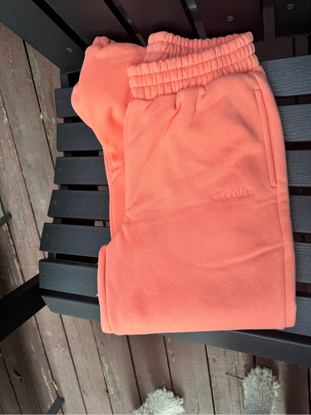 Comfort Embroidered Coral Hoodie and sweatpants set- Women - Picture 2 of 3